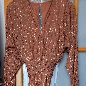 Sequence Gold Wedding/Party Dress